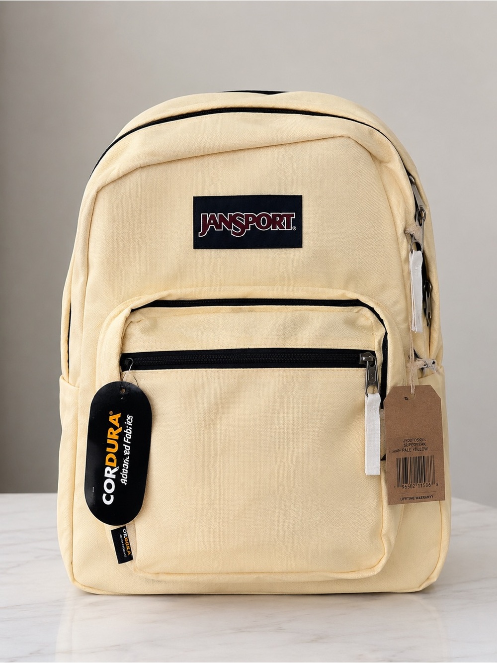 JanSport Pale Yellow Classic Backpack Jacket
